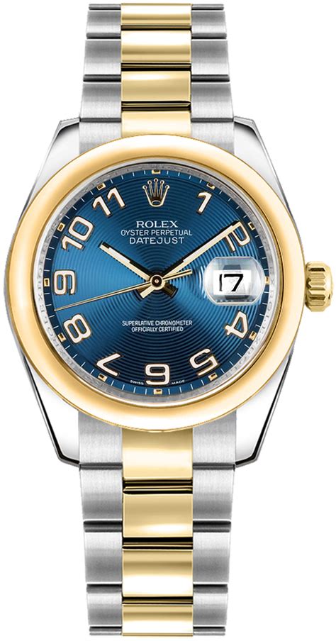 rolex acciaio e oro quadrante blu|rolex orologio datejust.